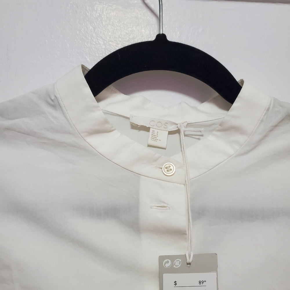 NWT!! COS white shirt size 6